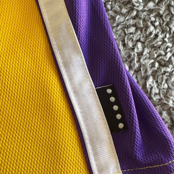 Vintage Authentic Kobe Bryant Nike 2002 NBA Los Angeles Lakers Jersey 52 Gold - Picture 7 of 14